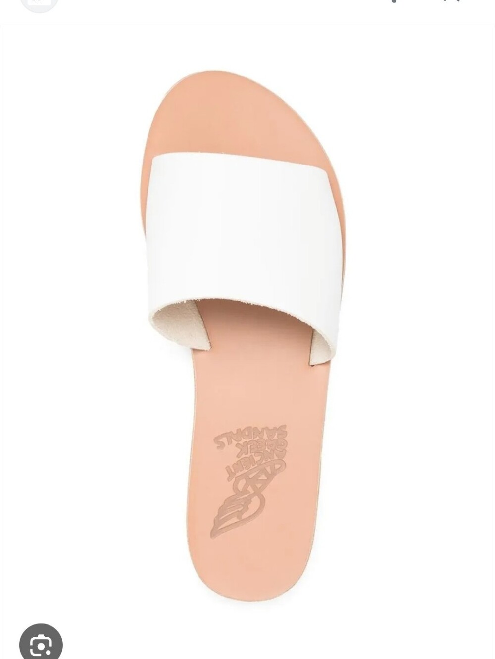 Ancient Greek Sandals White Leather 40